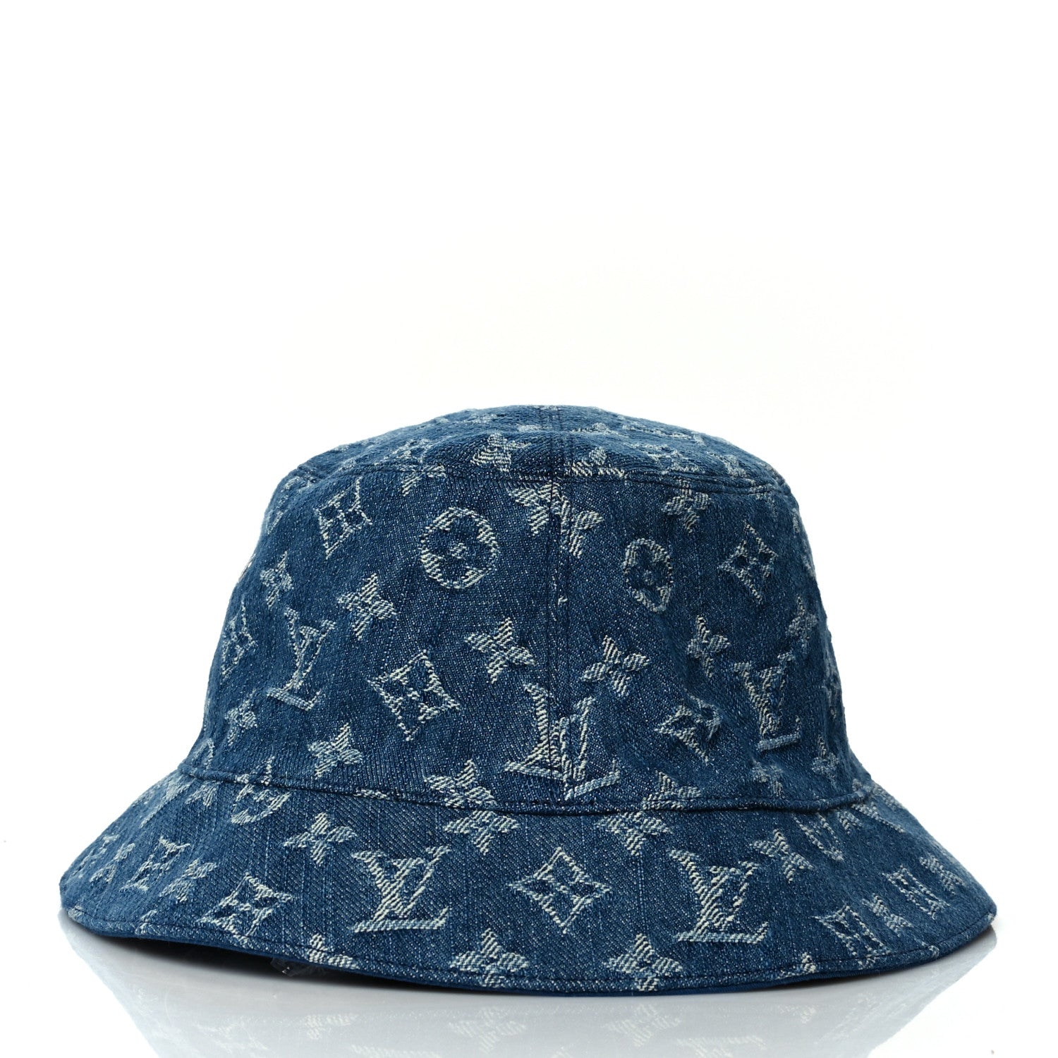 Louis Vuitton Monogram Denim Transformable Bob Bucket Hat 60 Blue 5 of 8
