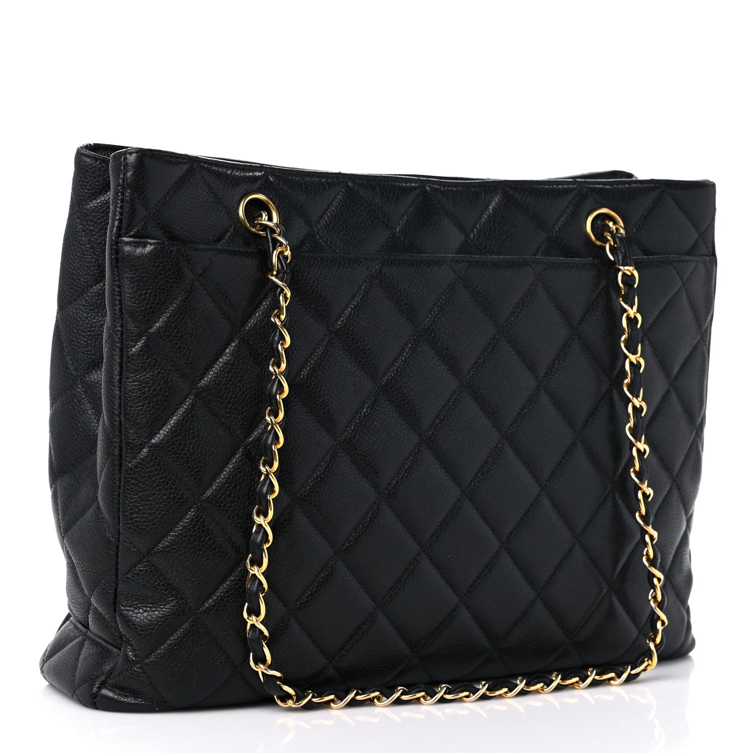 Chanel Caviar Quilted Shopping Tote Black 3 of 17
