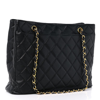 Chanel Caviar Quilted Shopping Tote Black 3 of 17