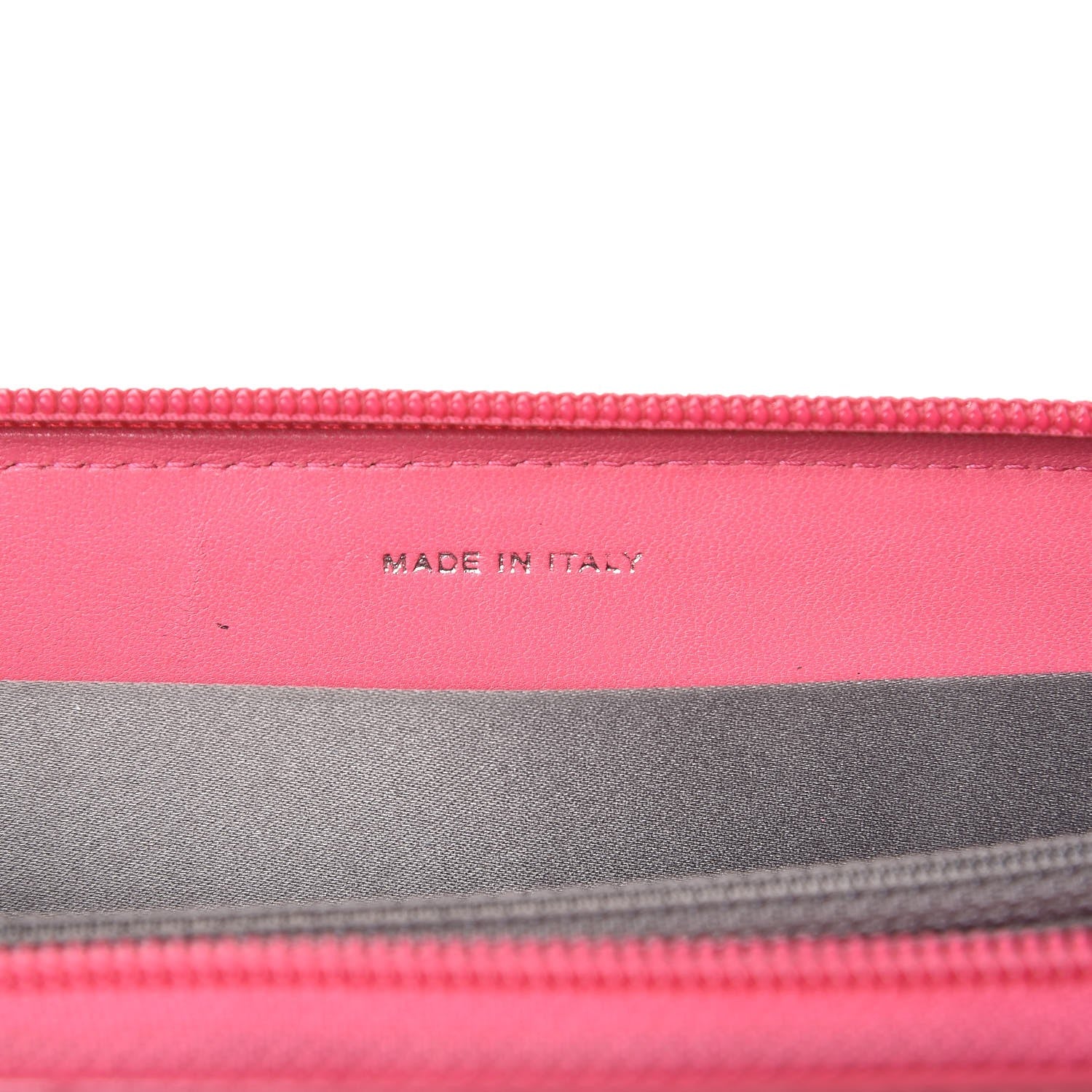 Chanel Patent Calfskin Lucky Symbols Zip Around Wallet Fuchsia 7 of 20