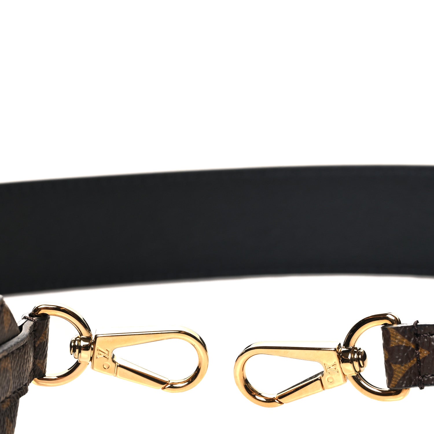 Louis Vuitton Monogram Bandouliere Shoulder Strap Black 3 of 5