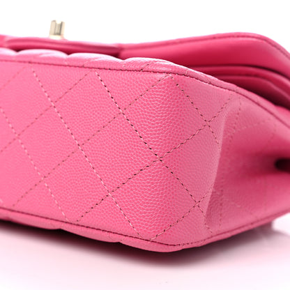 Chanel Caviar Quilted Small Double Flap Pink 9 of 9