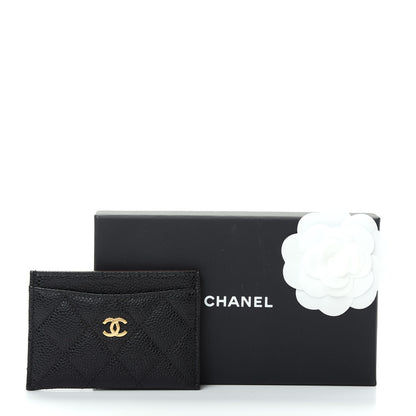 Chanel Caviar Quilted Card Holder Black 9 of 9