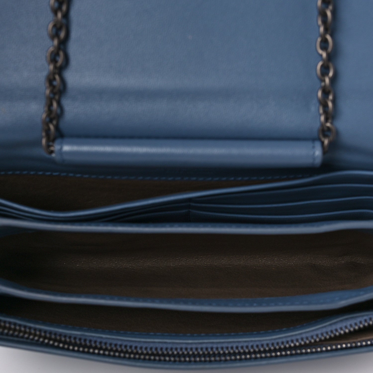 Bottega Veneta Nappa Intrecciato Continental Wallet on Chain Krim 4 of 5