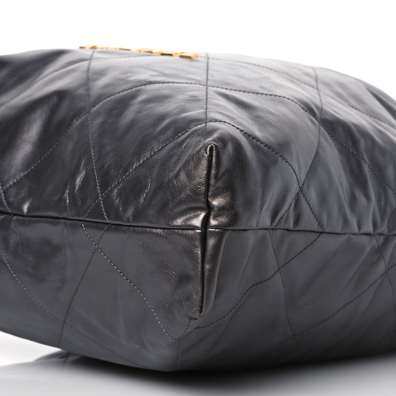 Chanel Shiny Calfskin Quilted Large Chanel 22 Grey 12 of 15