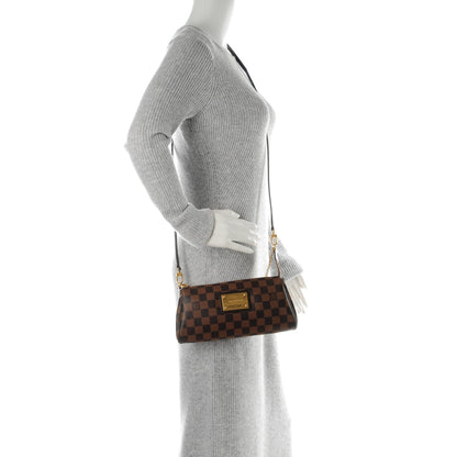 Louis Vuitton Damier Ebene Eva Clutch 2 of 8
