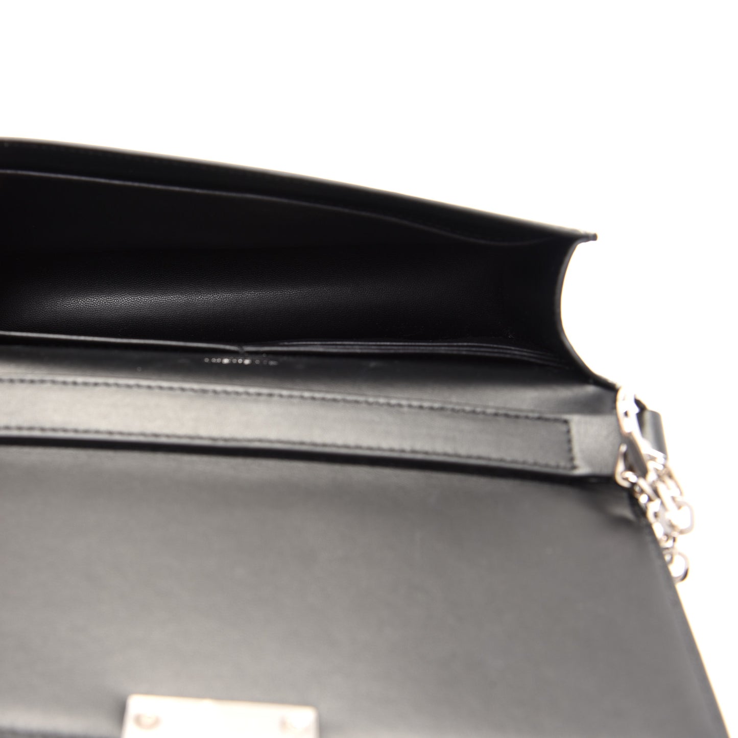 Patent Textured Goatskin Small 4G Crossbody Black