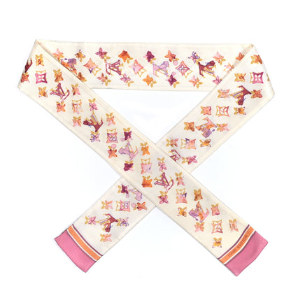 Louis Vuitton Silk Watercolor Aquarelle Bandeau White 1 of 4