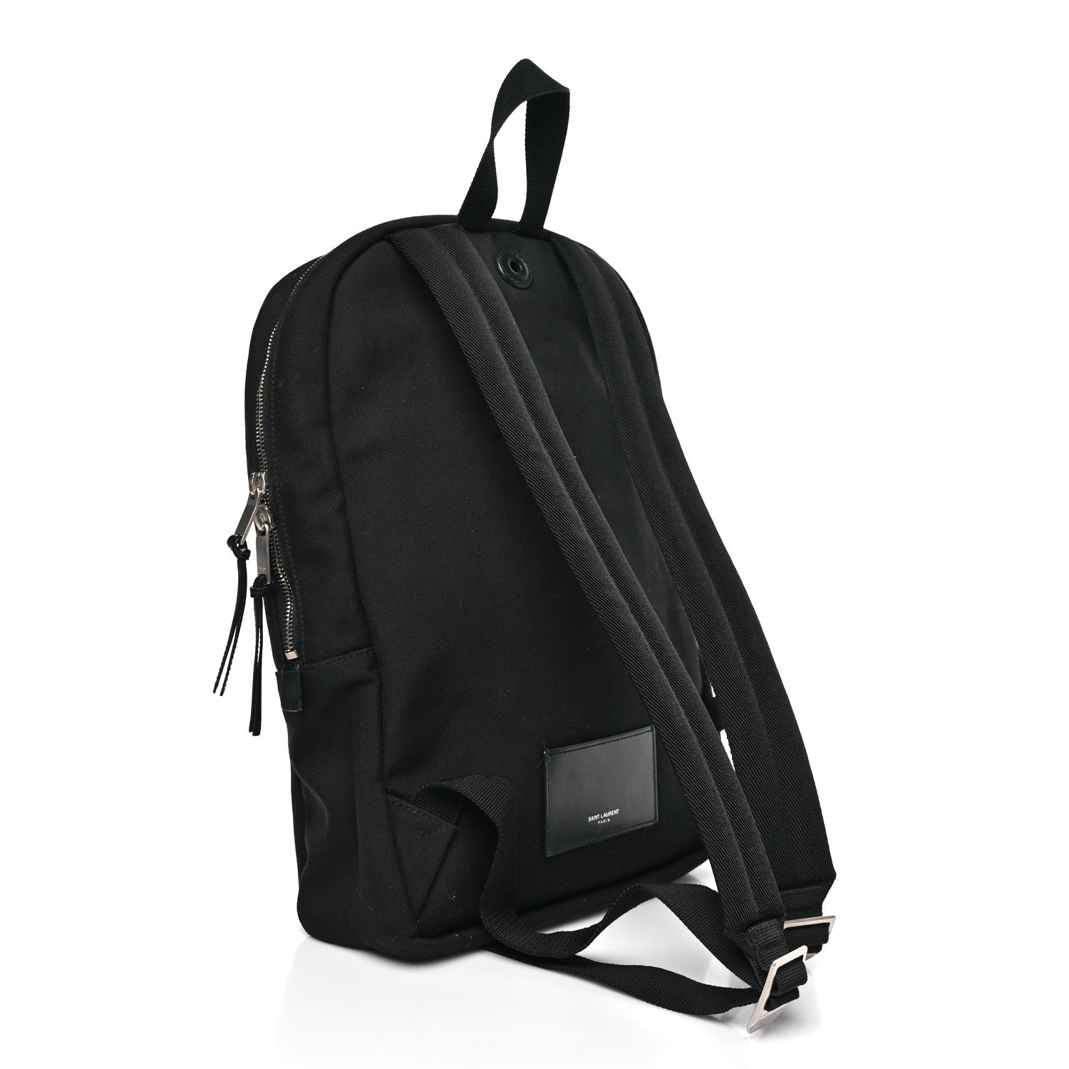 Saint Laurent Canvas City Laptop Backpack Black 3 of 9
