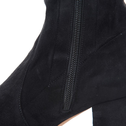 Valentino Garavani Suede Stretch 60mm Ankle Boots 36.5 Black 10 of 11