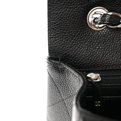 Chanel Caviar Quilted Jumbo Single Flap Black 11 of 12