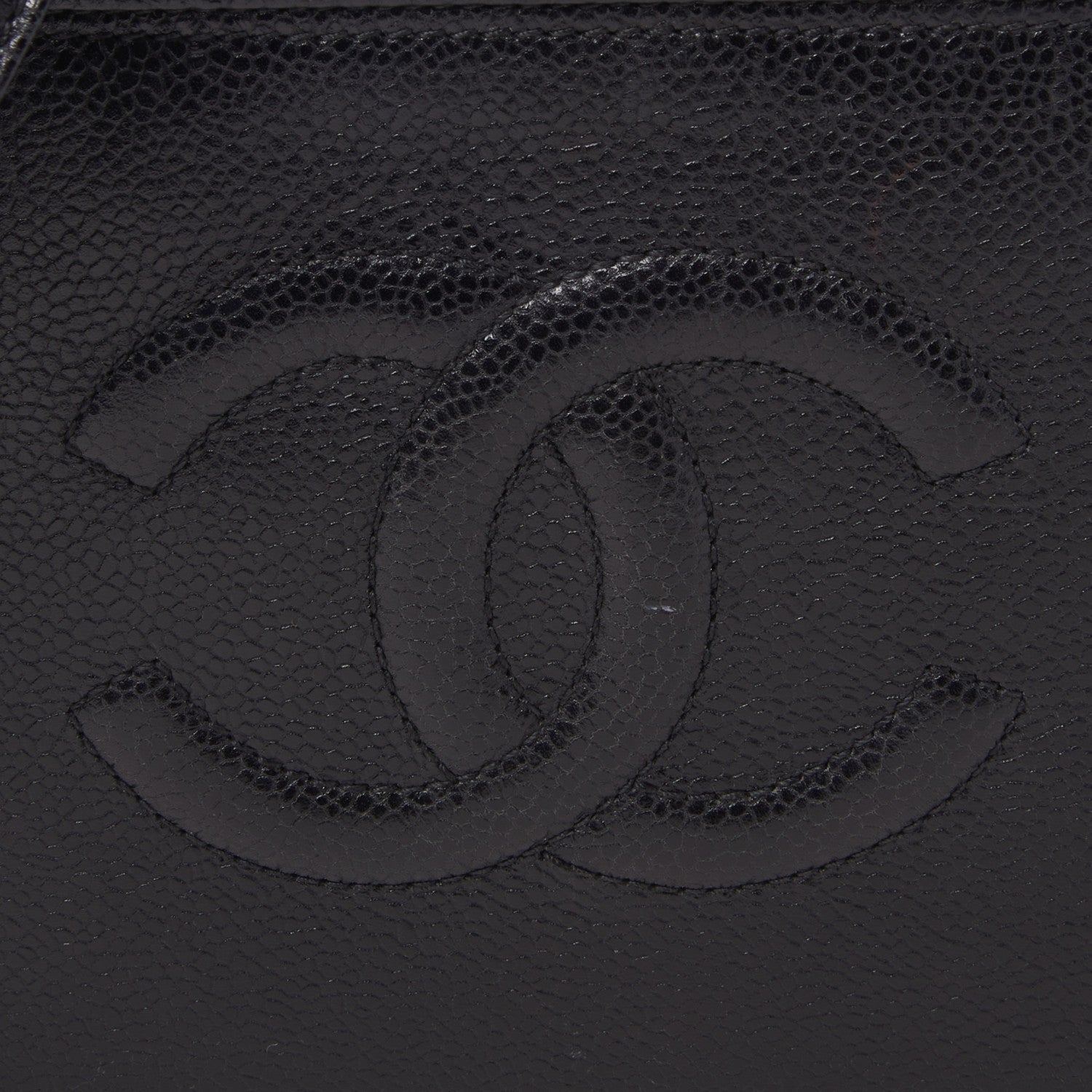 Chanel Caviar CC Vanity Train Case Black 7 of 9