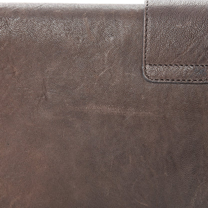 Saint Laurent Sheepskin Classic Y Ligne Clutch Brown 12 of 13