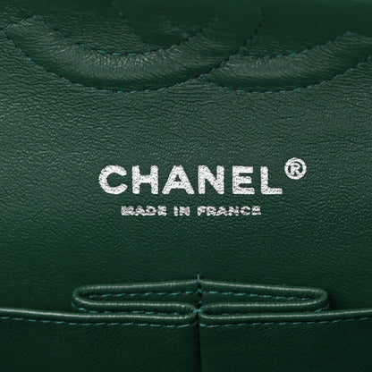 Chanel Patent Calfskin Quilted Medium Double Flap Green 7 of 19