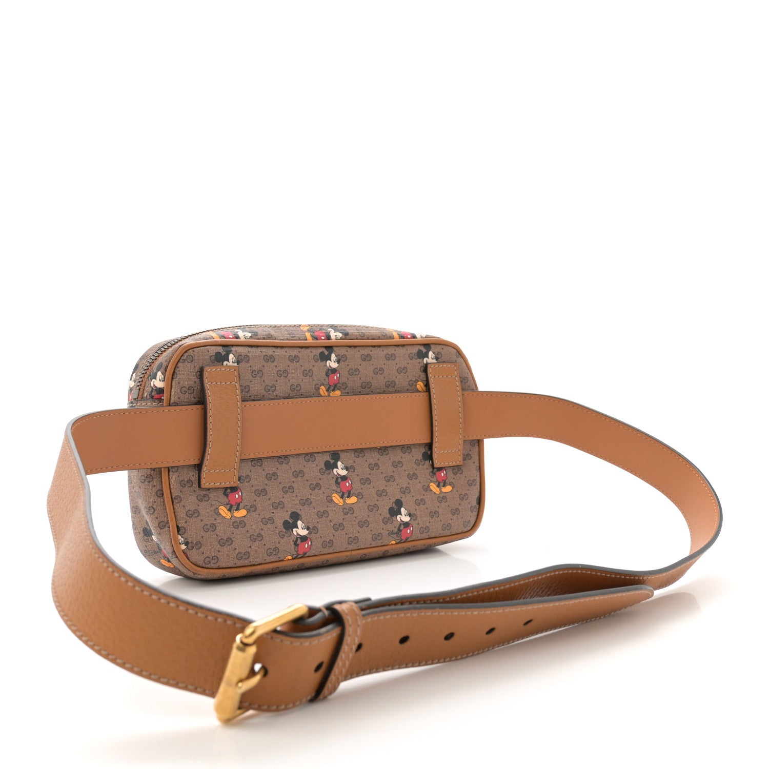 Gucci X DISNEY Mini Vintage GG Supreme Monogram Mickey Mouse Small Belt Bag 120 48 Beige Vintage Sun Oil 3 of 11