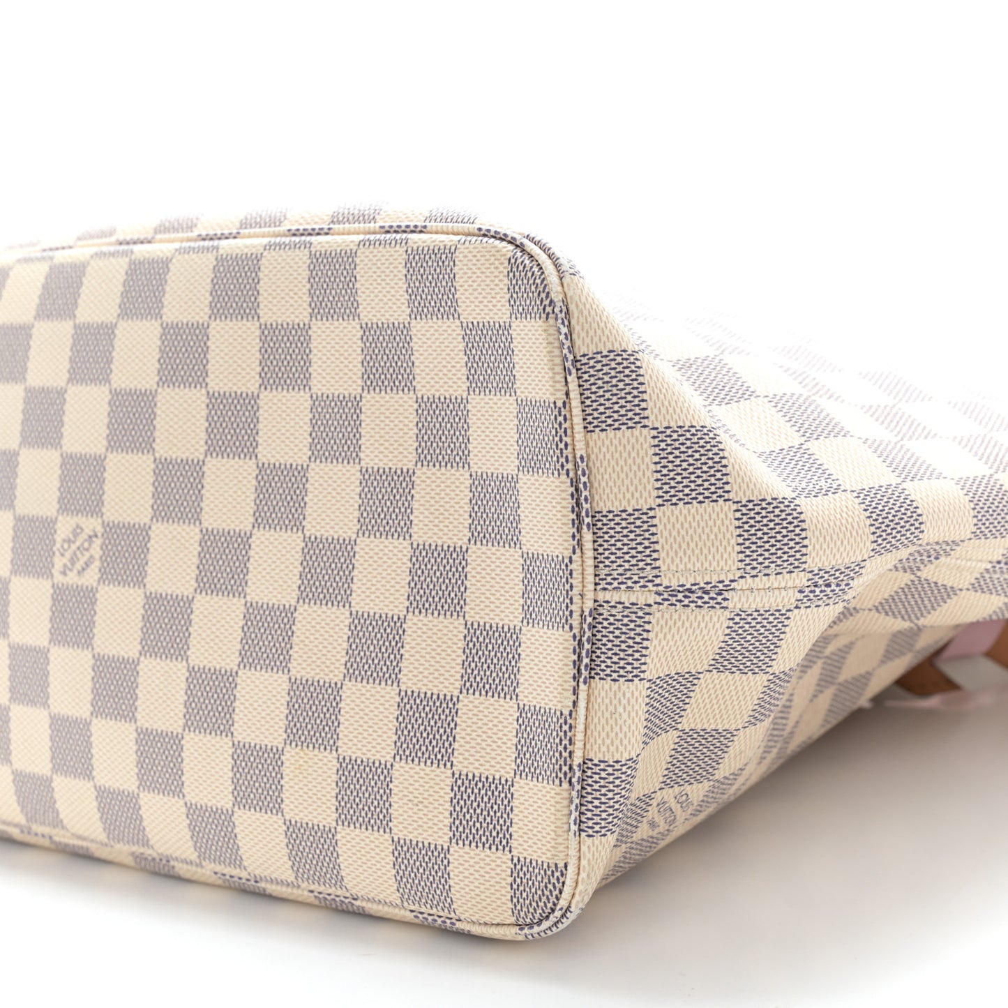 Damier Azur Braided Neverfull MM Orange