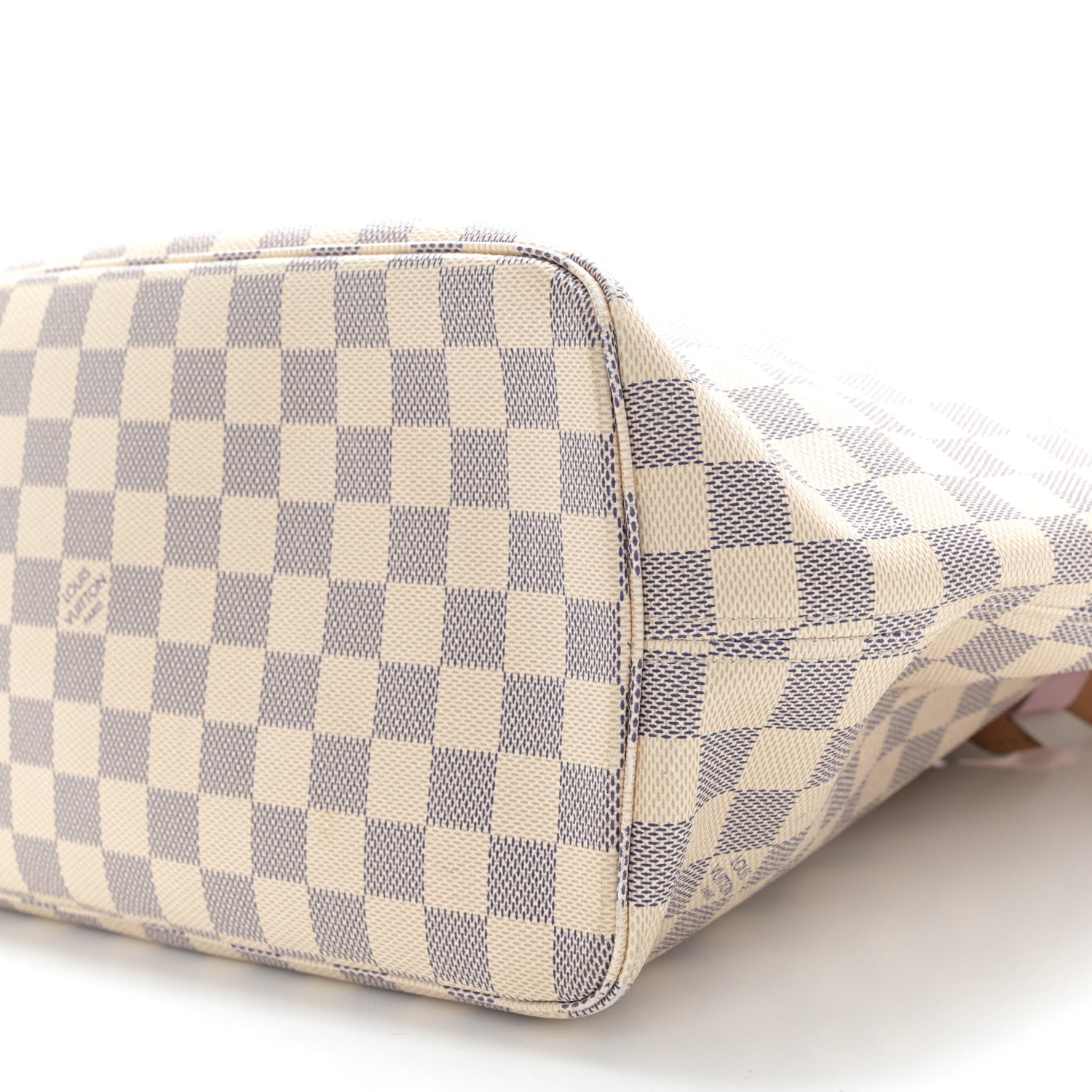 Louis Vuitton Damier Azur Braided Neverfull MM Orange 11 of 13