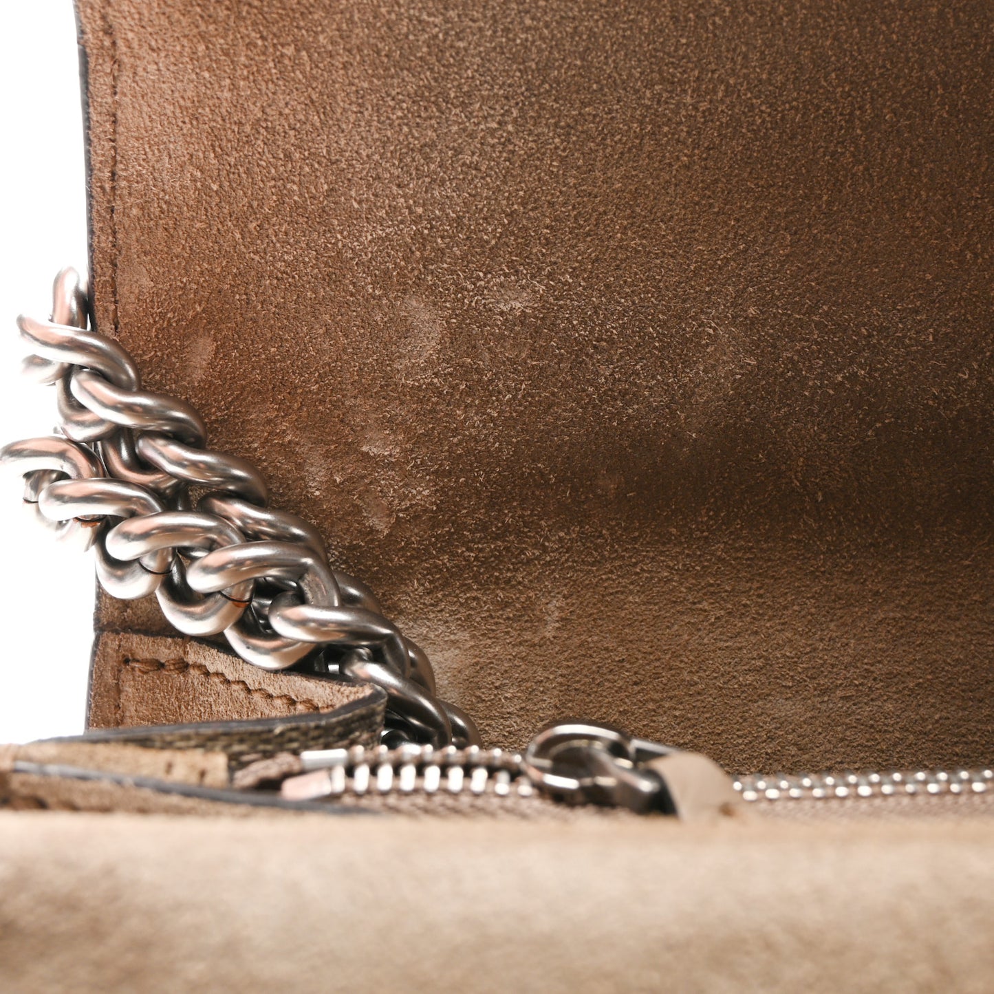 GG Supreme Monogram Small Dionysus Shoulder Bag Taupe