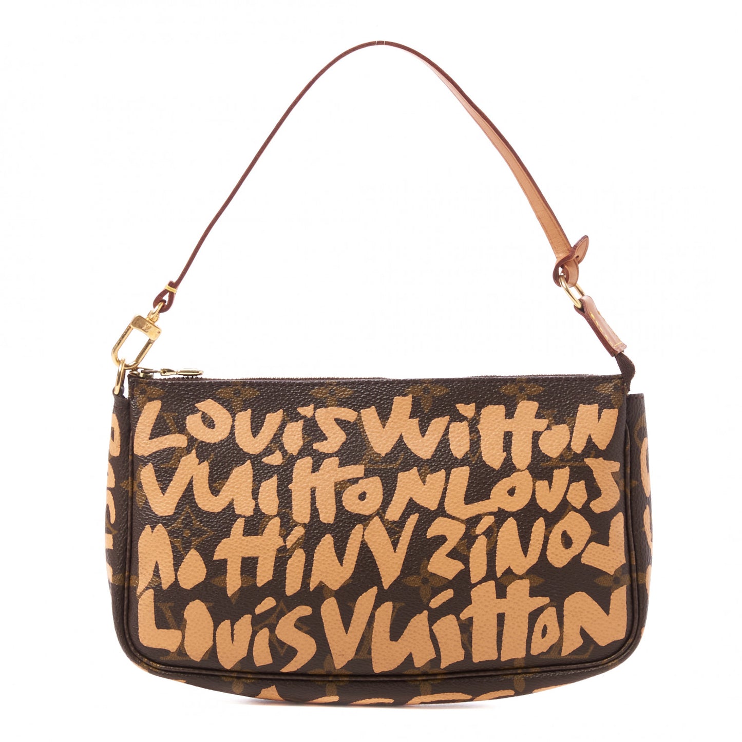 Monogram Graffiti Pochette Accessories Peach