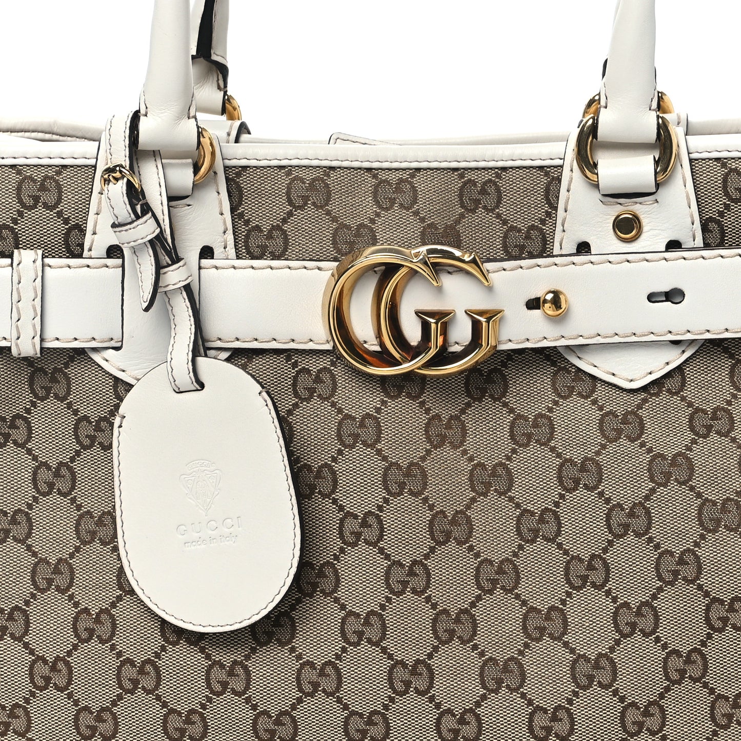 Monogram Medium GG Running Tote Off White
