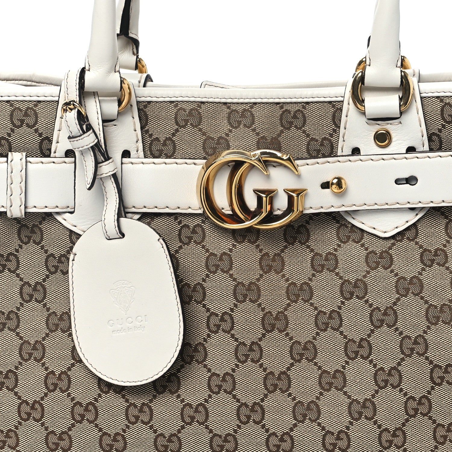 Gucci Monogram Medium GG Running Tote Off White 8 of 10