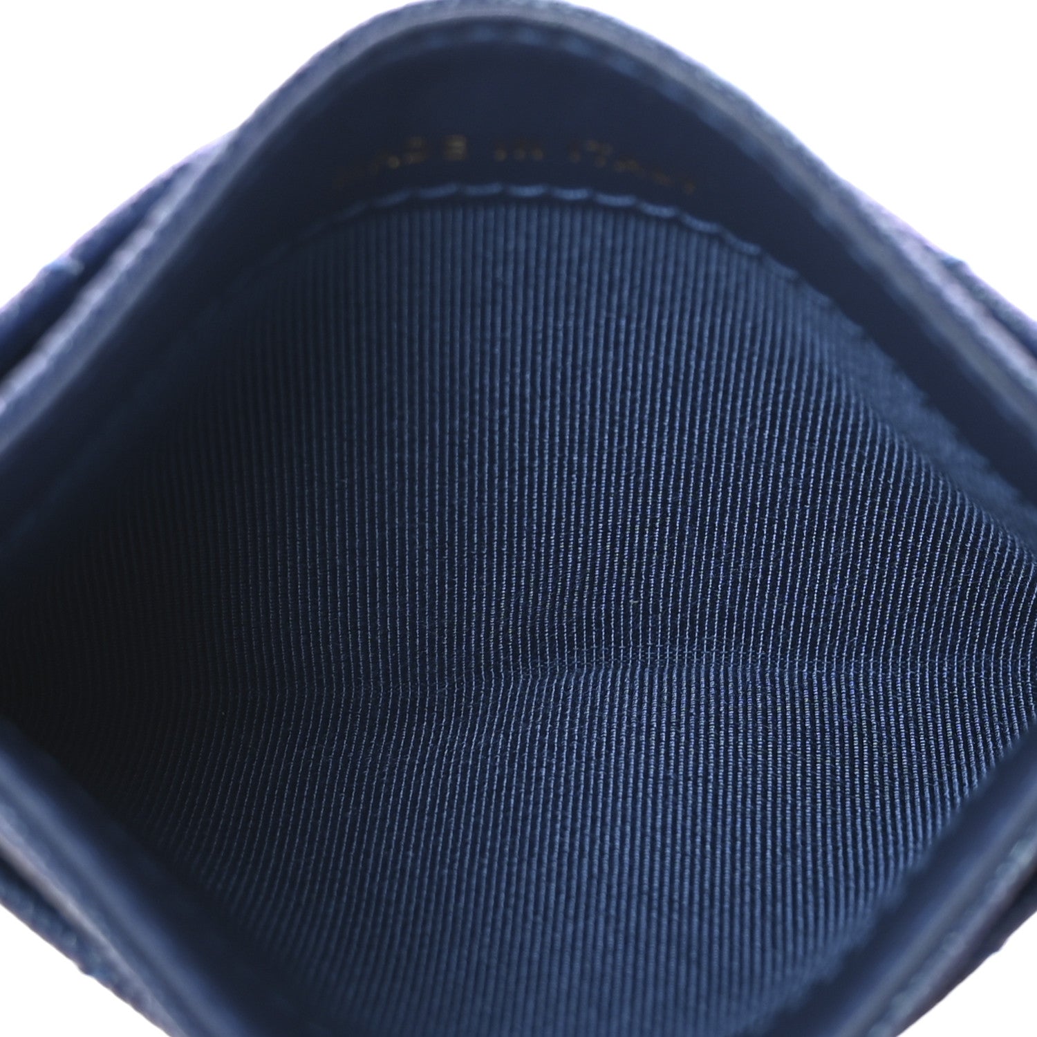 Chanel Iridescent Caviar Quilted Card Holder Blue Fonce 5 of 9