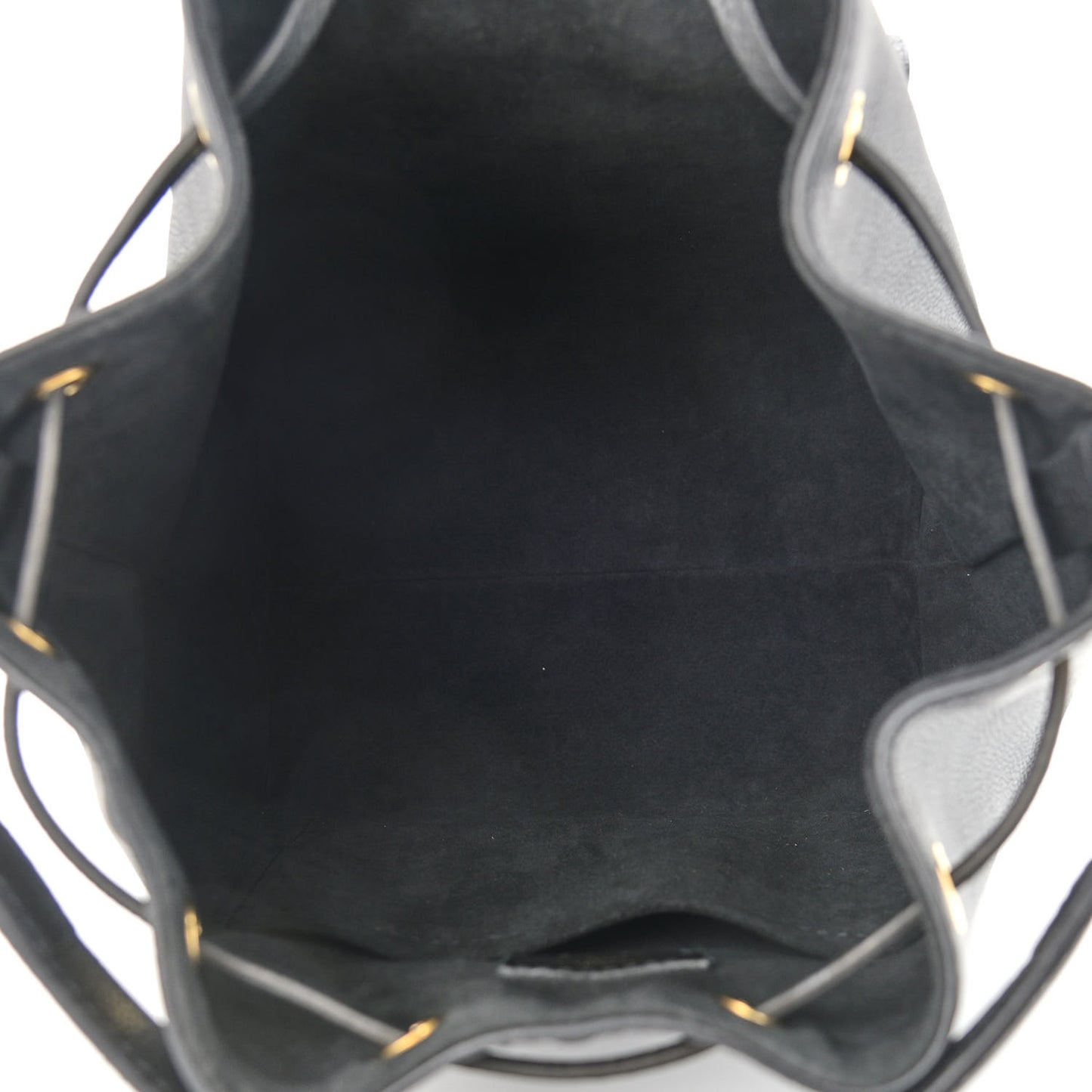 Calfskin Lockme Bucket MM Black