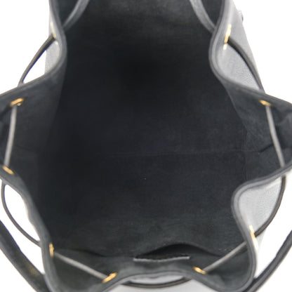 Louis Vuitton Calfskin Lockme Bucket MM Black 5 of 10