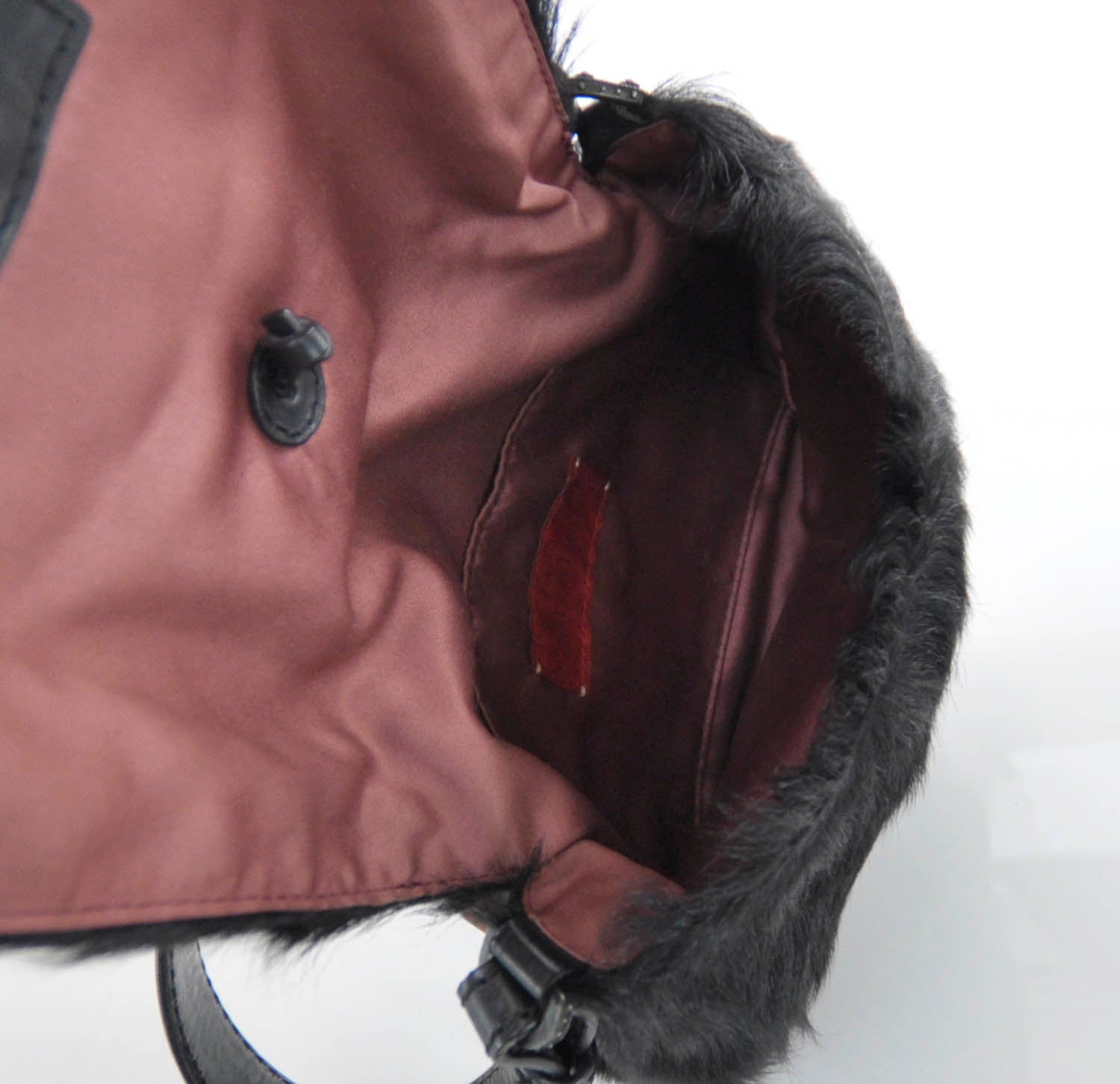 Valentino Garavani Fur Shoulder Bag Black 7 of 8