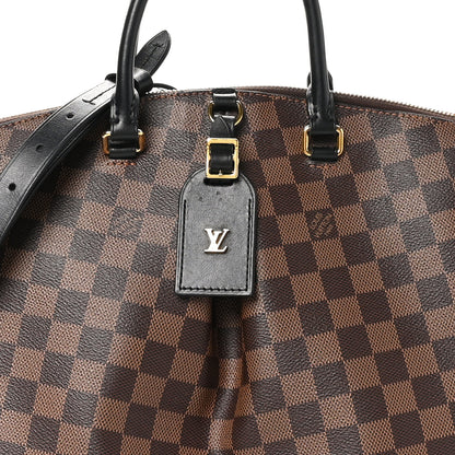 Louis Vuitton Damier Ebene Odeon Tote MM Black 7 of 9