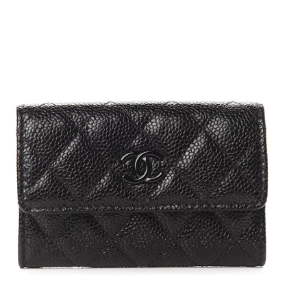 Chanel Caviar Quilted Incognito Flap Card Holder Black 1 of 9