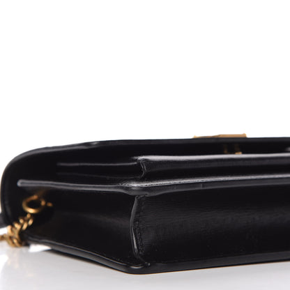 Saint Laurent Calfskin Monogram Sunset Chain Wallet Black 6 of 10