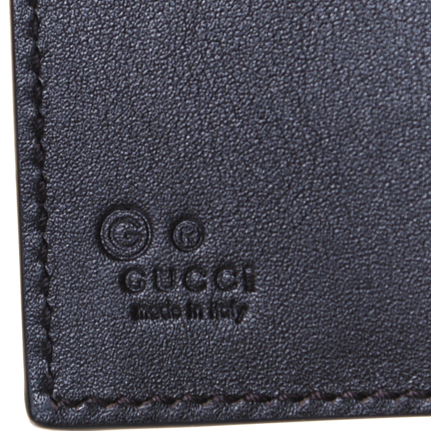 Microguccissima Snap Bi-Fold Wallet Black