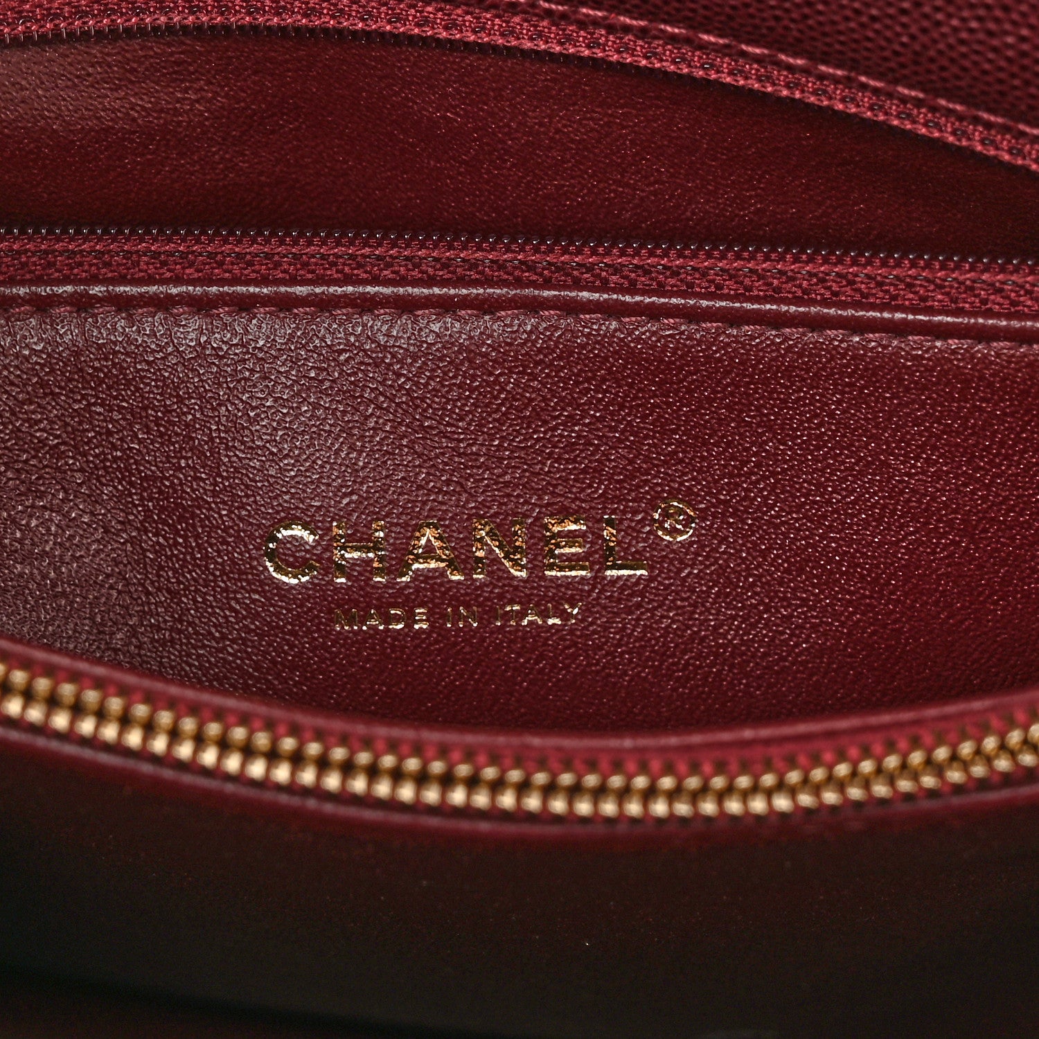 Chanel Caviar Quilted Medium Coco Handle Flap Burgundy 6 of 10