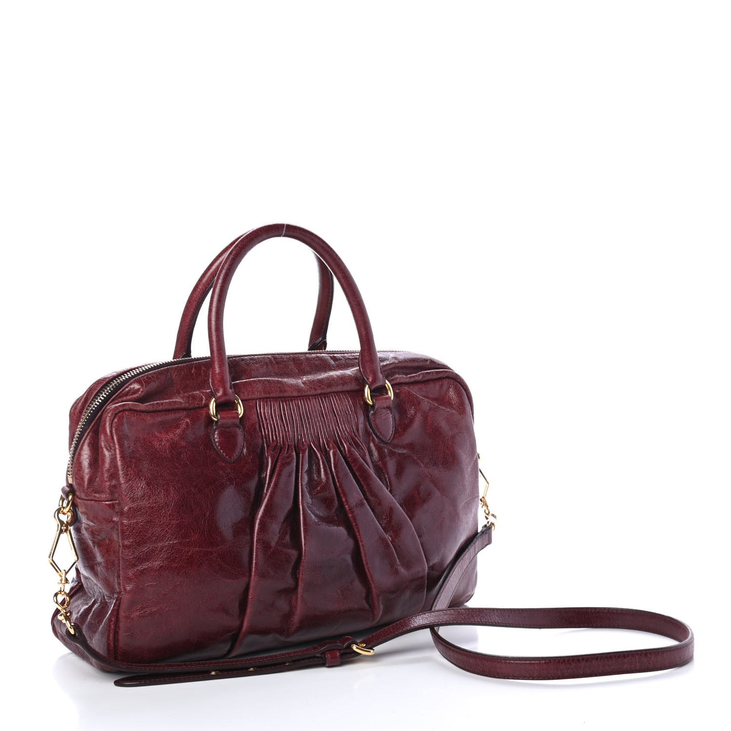 Vitello Lux Bauletto Top Handle Bowler Ribes