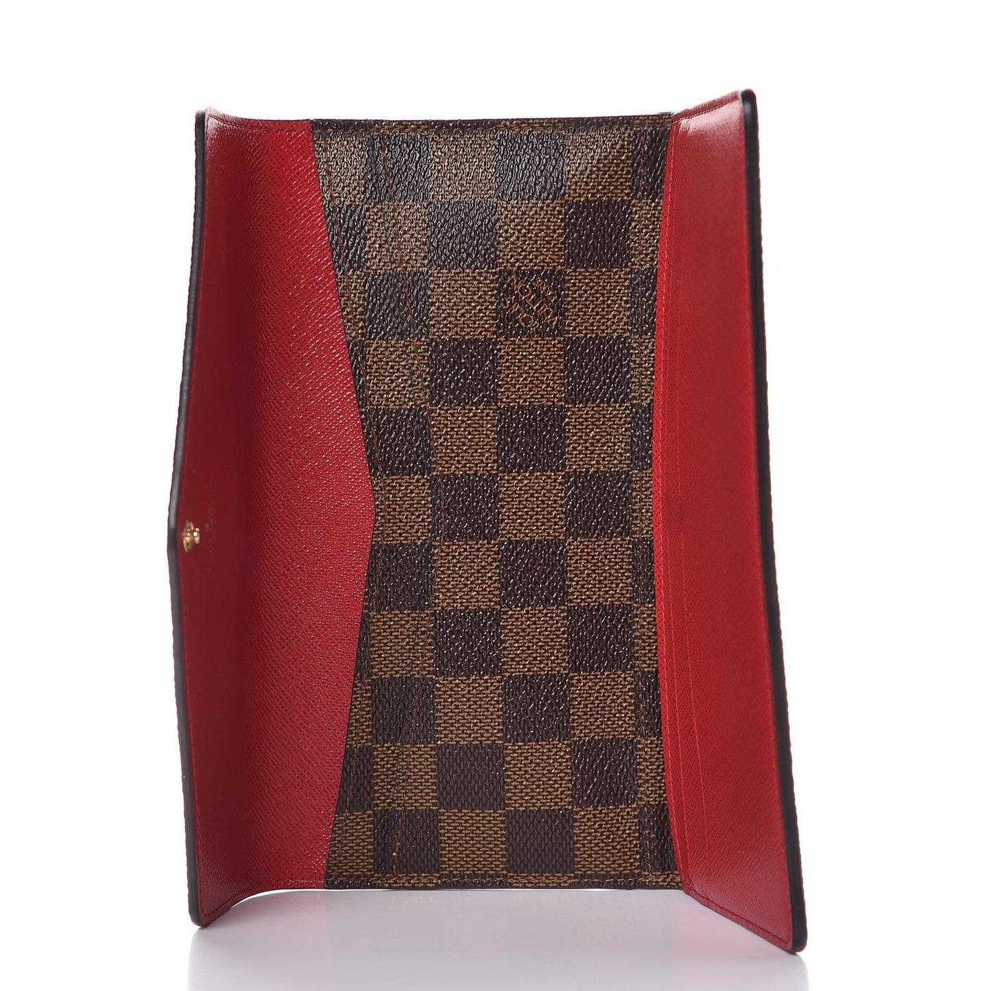 Damier Ebene Josephine Wallet Red