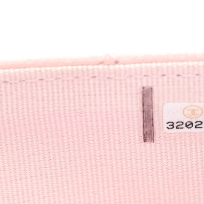 Chanel Caviar Quilted Crystal CC Large Gusset Flap Wallet Pink 7 of 10