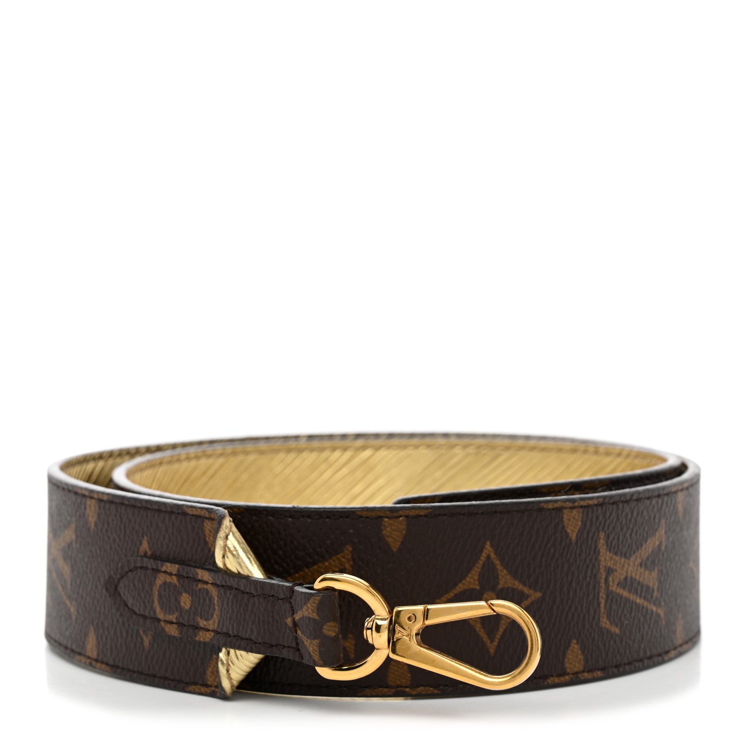 Louis Vuitton Monogram Epi Bandouliere Shoulder Strap Gold 1 of 4