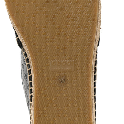 Gucci Microguccissima Signature Espadrilles 38 Black 6 of 10