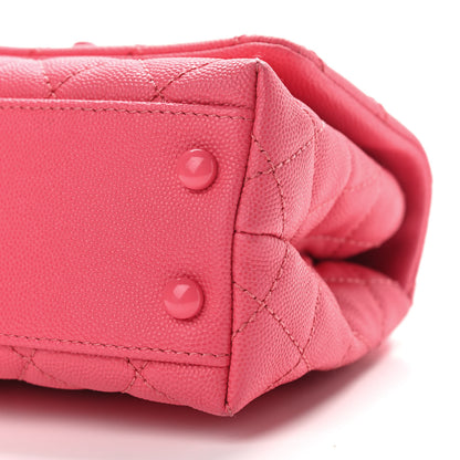 Chanel Caviar Quilted Incognito Extra Mini Coco Handle Flap Pink 9 of 9