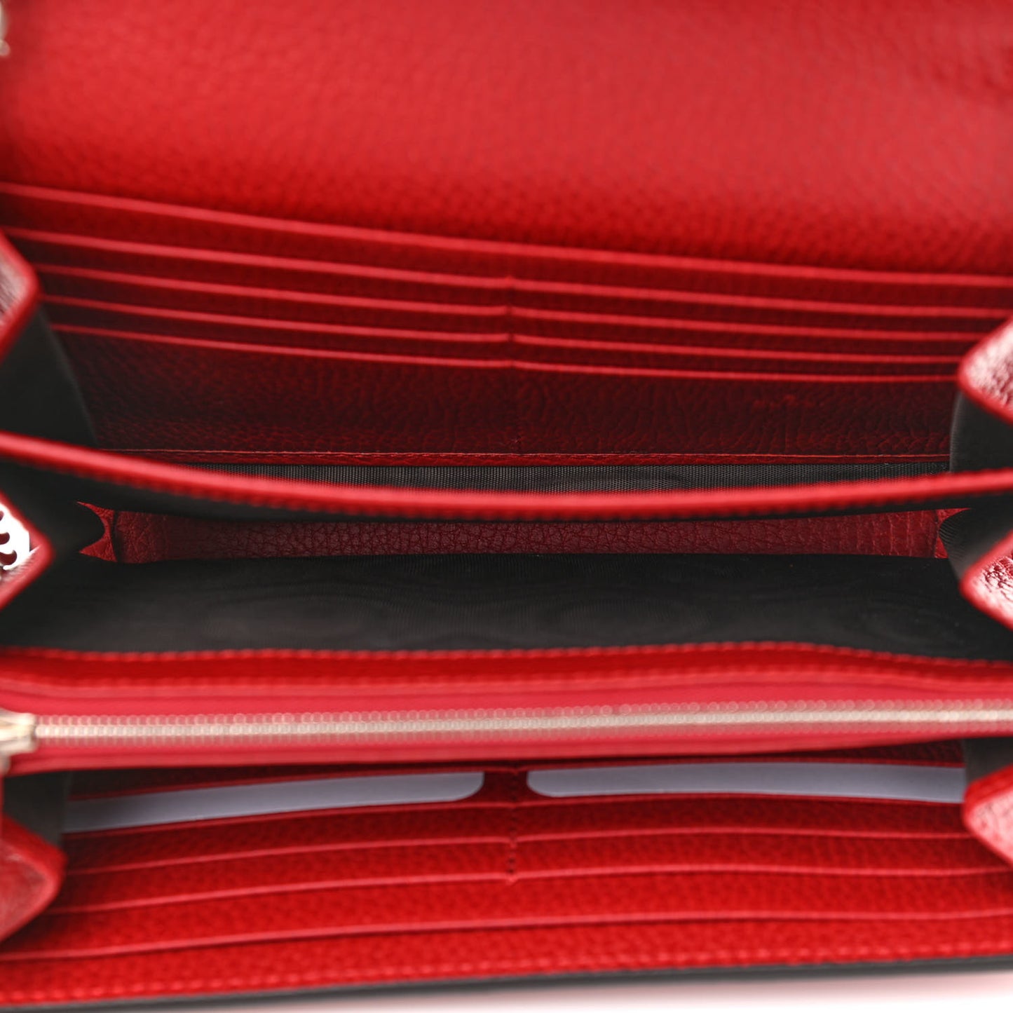 Calfskin Mini Dionysus Chain Wallet Hibiscus Red