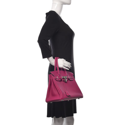 Hermes Togo Birkin 30 Rose Pourpre 2 of 38