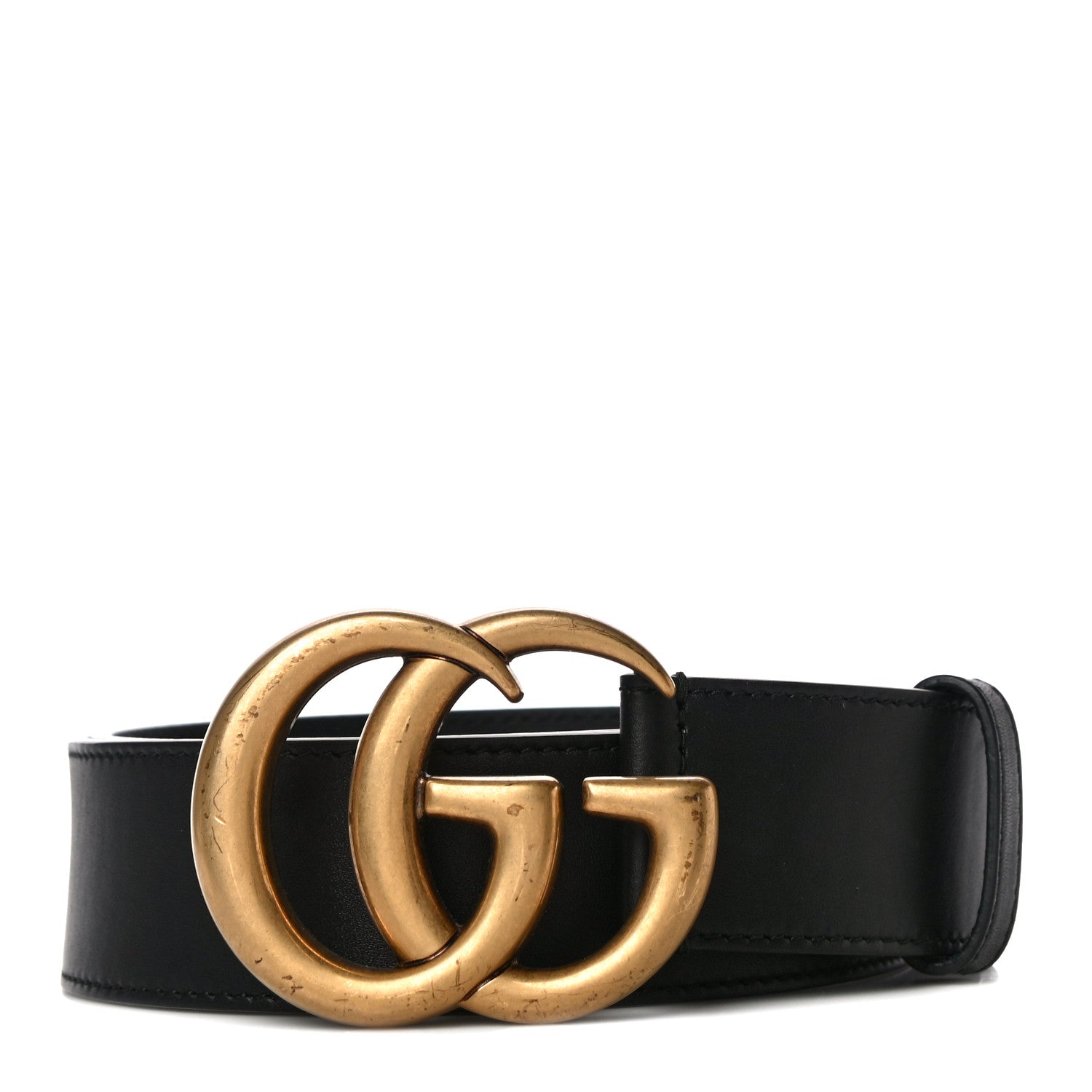 Gucci Calfskin Double G 40mm Belt 75 30 Black 1 of 16