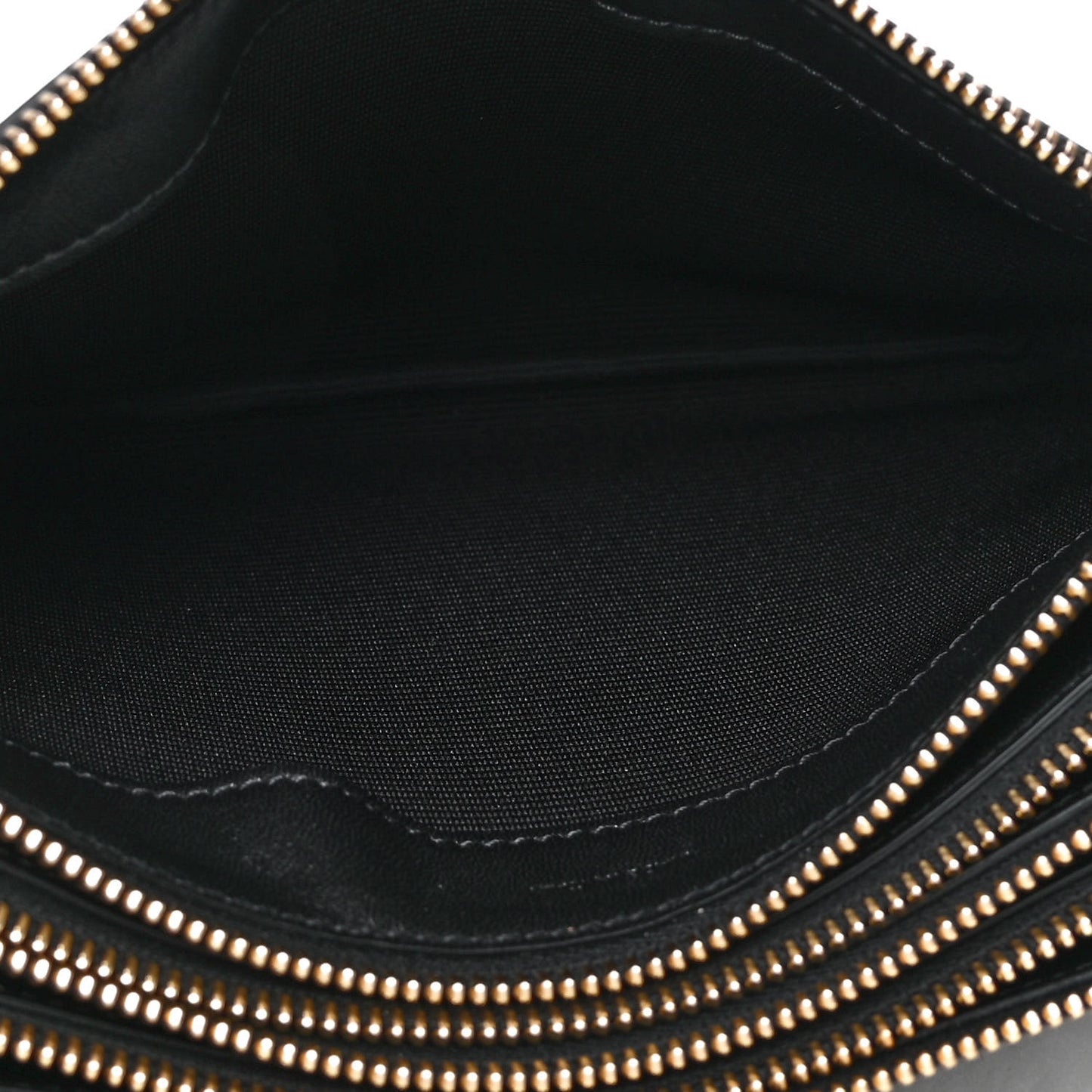 Lambskin Large Trio Crossbody Bag Black