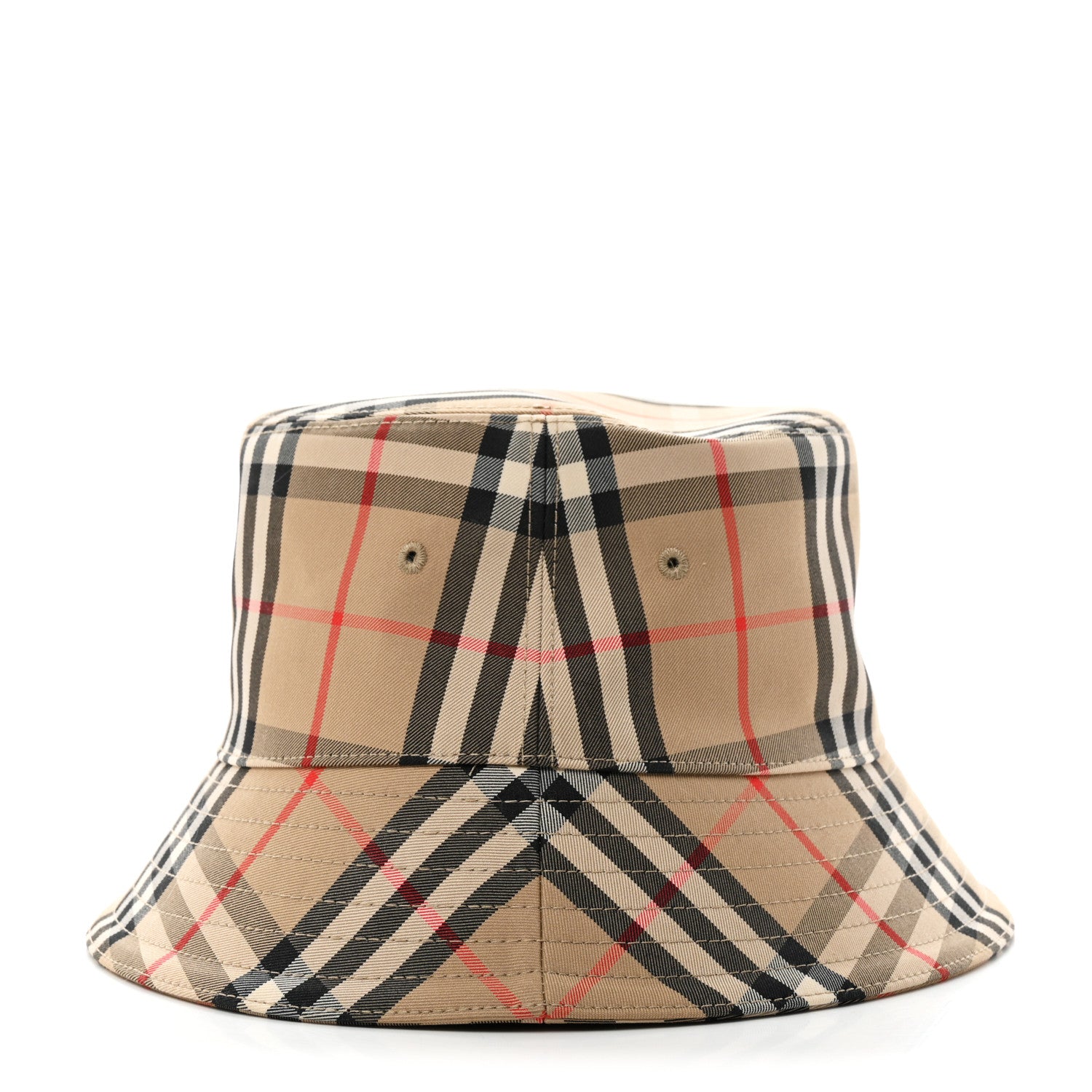 Burberry Technical Cotton Vintage Check Bucket Hat M Archive Beige 4 of 9