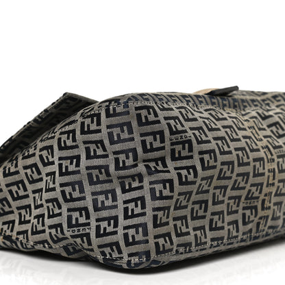 Fendi Zucchino Mama Baguette Navy 7 of 11
