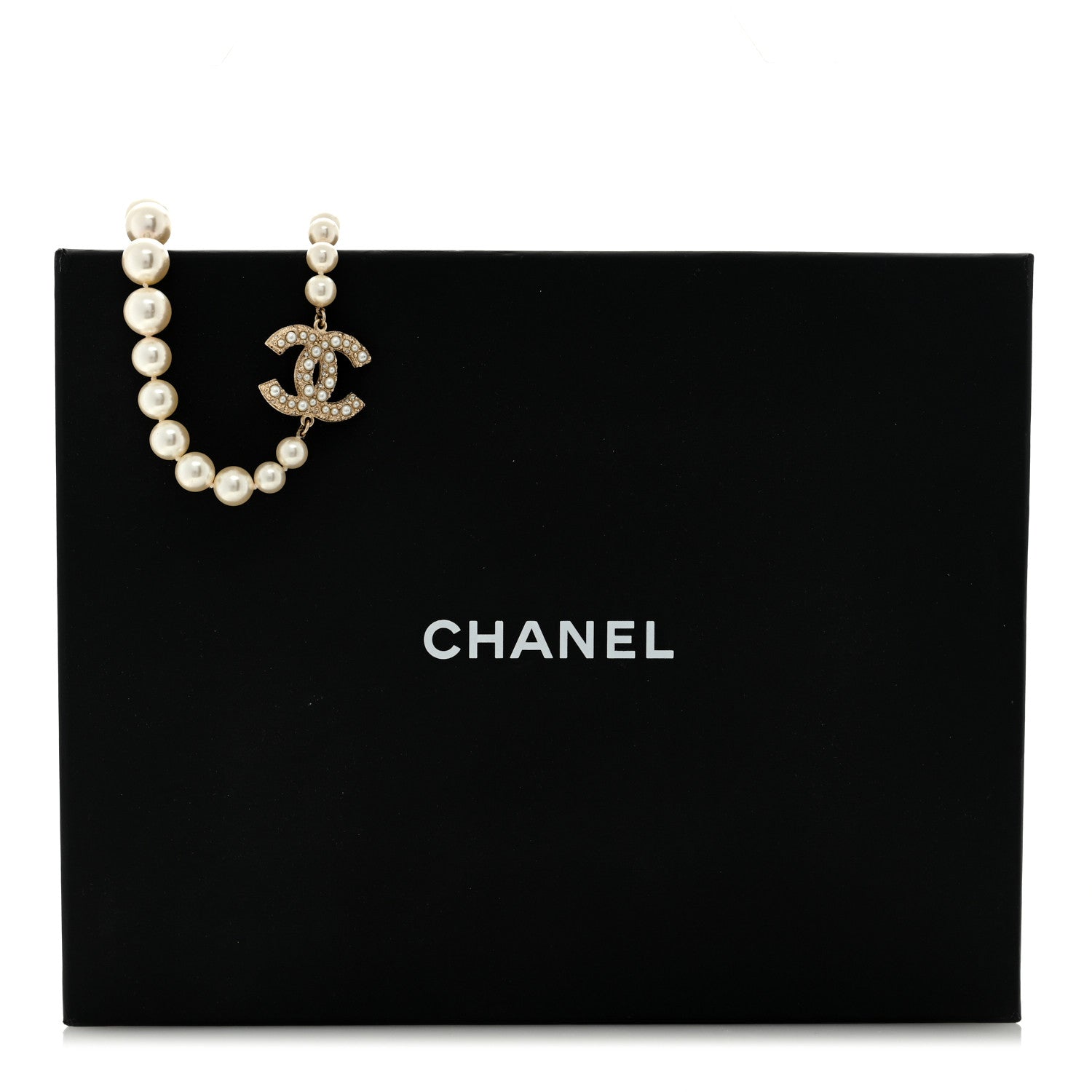 Chanel Pearl CC 100th Anniversary Necklace Light Gold 5 of 5