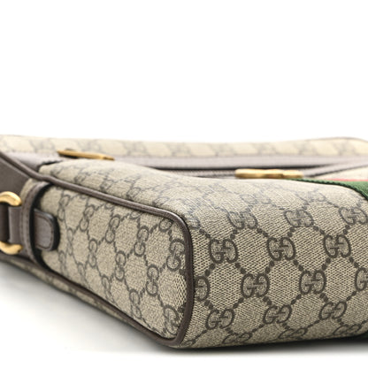 Gucci GG Supreme Monogram Web Medium Ophidia Messenger Bag Brown 9 of 10