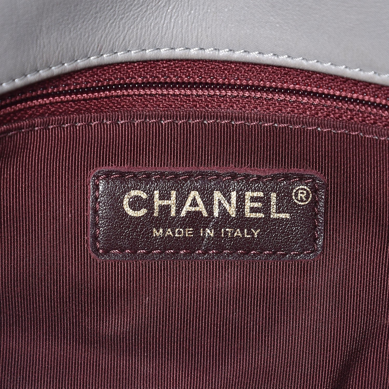 Chanel Iridescent Calfskin Medium Happy Stitch Flap Grey 7 of 14