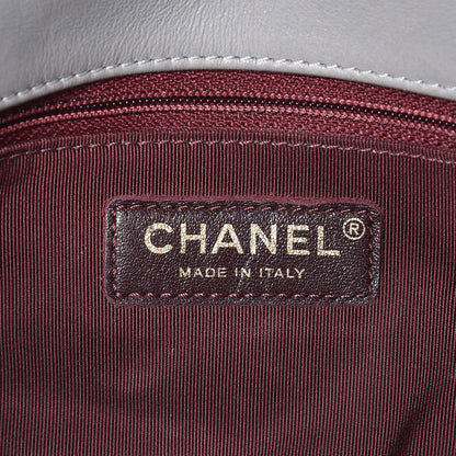 Chanel Iridescent Calfskin Medium Happy Stitch Flap Grey 7 of 14
